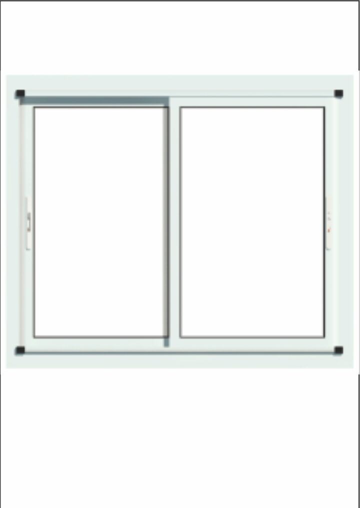 Ventana corrediza vidrio entero